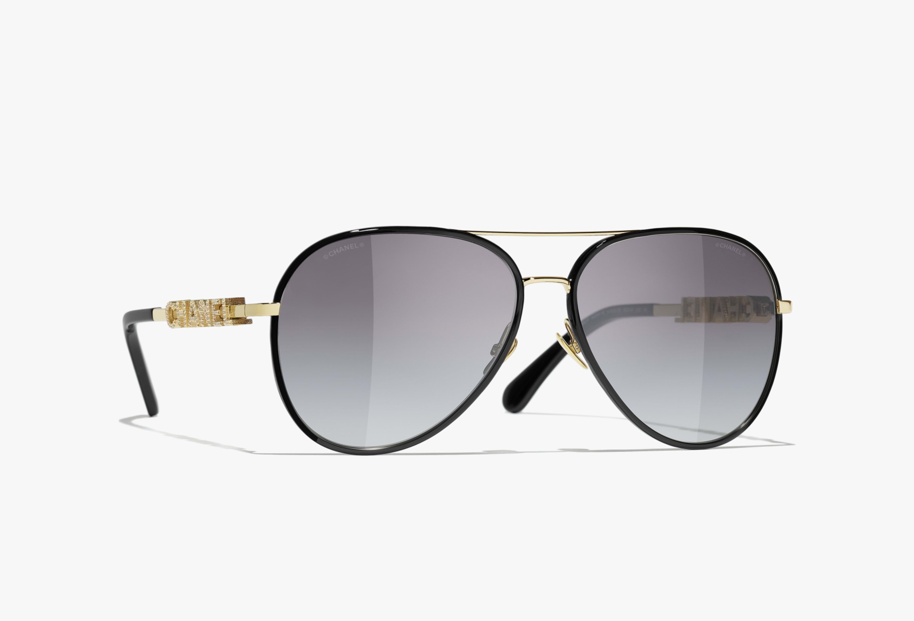 Pilot Sunglasses - Gold & Black - Default view